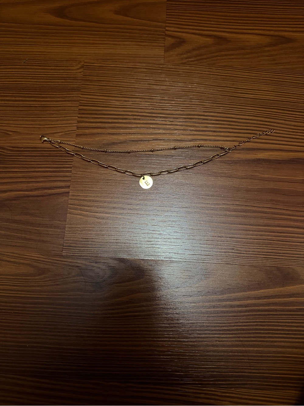Gold Initial Disc Layered Necklace - Women Jewelry